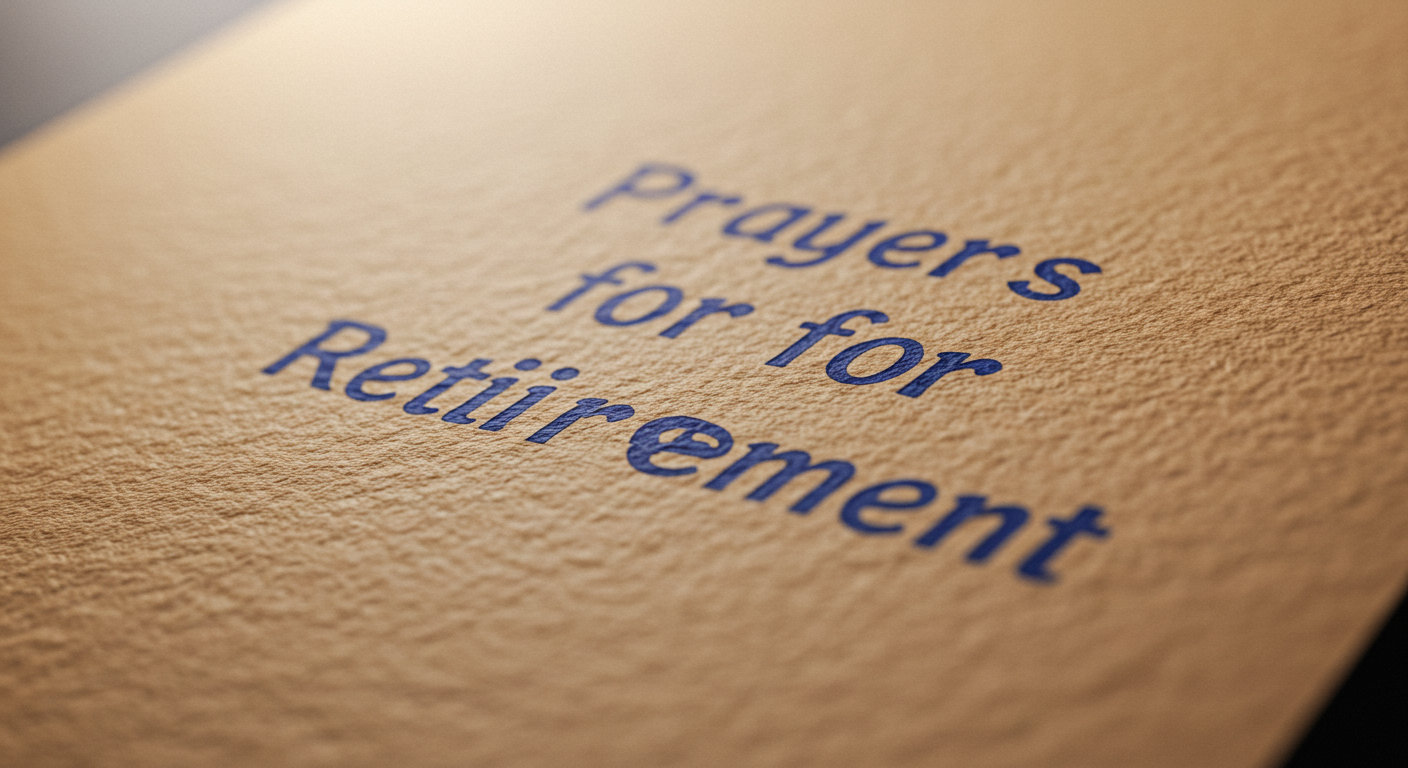 Prayers For Retirement