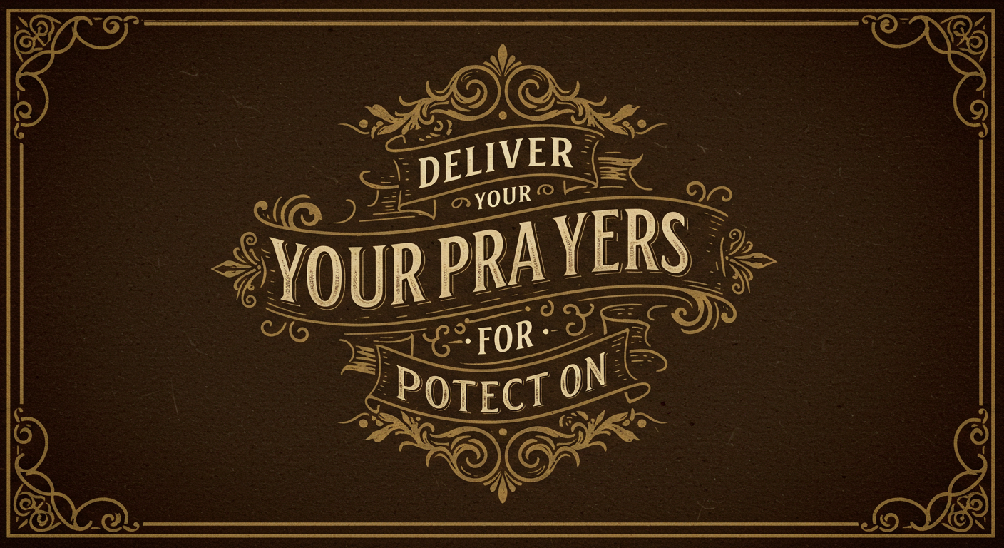 Deliver Your Prayers for Protection