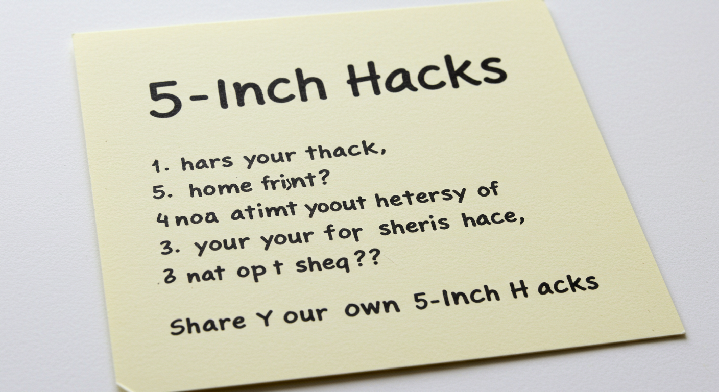 Share Your Own 5-Inch Hacks