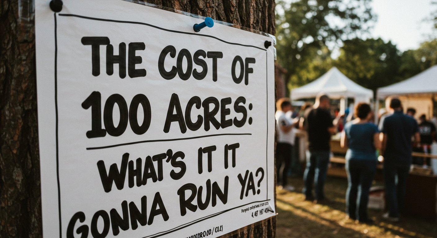 The Cost of 100 Acres: What’s It Gonna Run Ya?