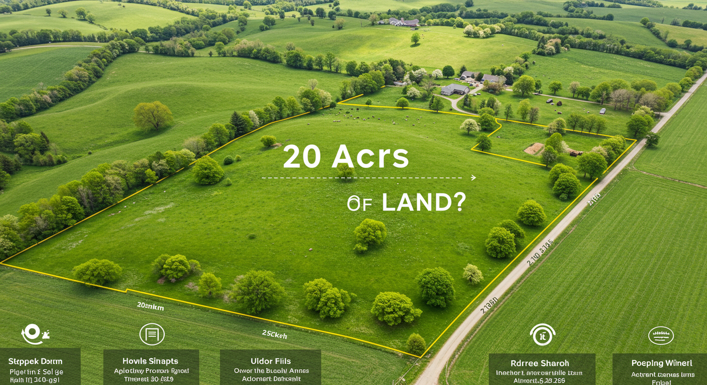 How Big Is 20 Acres of Land